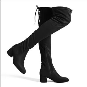Dream Pairs Women's Over-The-Knee
Chunky Heel Thigh High Boots